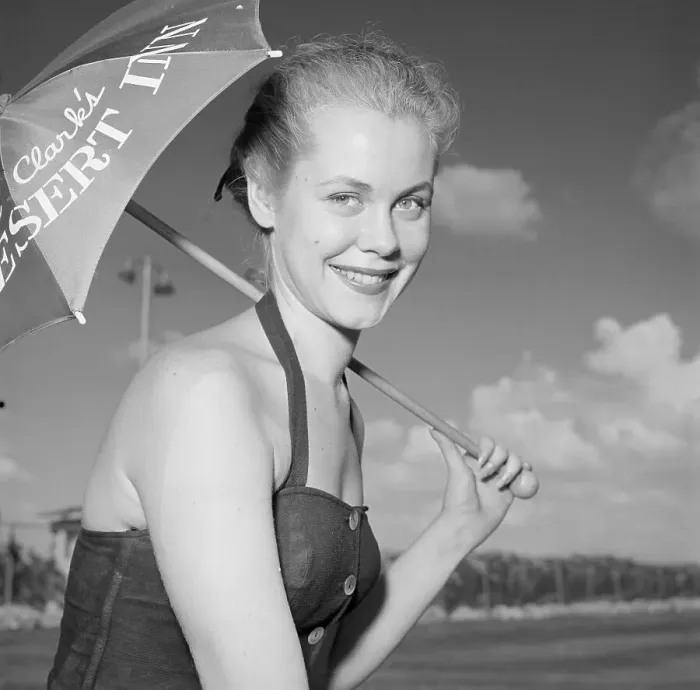 Framed Print : Elizabeth Montgomery Posing with Umbrella Framed Print : Elizabeth Montgomery Posing with Umbrella