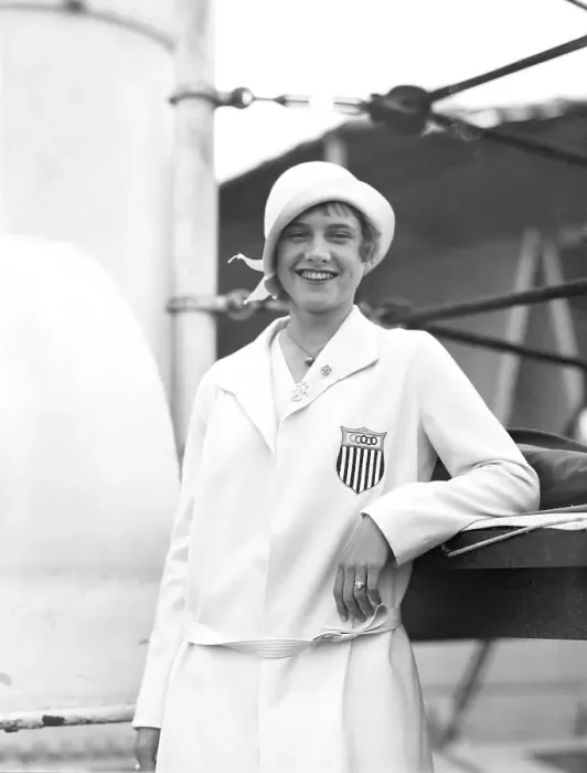 Framed Print : Elizabeth Robinson Standing on Ship Deck Framed Print : Elizabeth Robinson Standing on Ship Deck