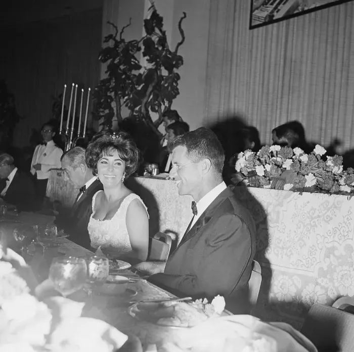 Framed Print : Elizabeth Taylor and Robert Kennedy Framed Print : Elizabeth Taylor and Robert Kennedy