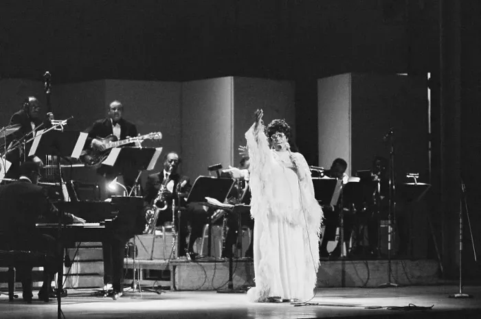 Framed Print : Ella Fitzgerald Performing at Carnegie Hall Framed Print : Ella Fitzgerald Performing at Carnegie Hall