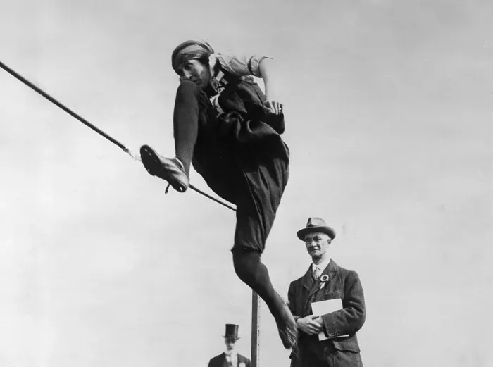 Framed Print : Elliot-Lynn in High Jump Action Framed Print : Elliot-Lynn in High Jump Action