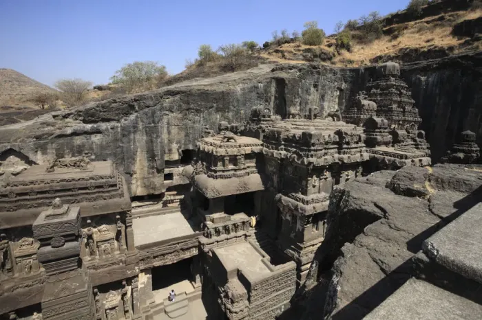Framed Print : Ellora Caves, Ellora, India Framed Print : Ellora Caves, Ellora, India
