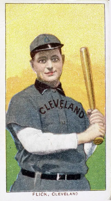 Framed Print : Elmer Flick Baseball Card Framed Print : Elmer Flick Baseball Card