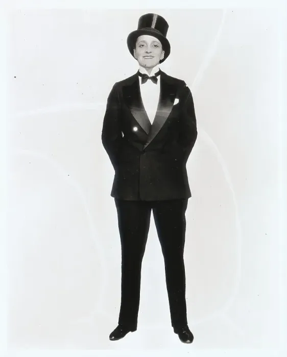 Framed Print : Elsie Janis Wearing a Tuxedo with Top Hat Framed Print : Elsie Janis Wearing a Tuxedo with Top Hat