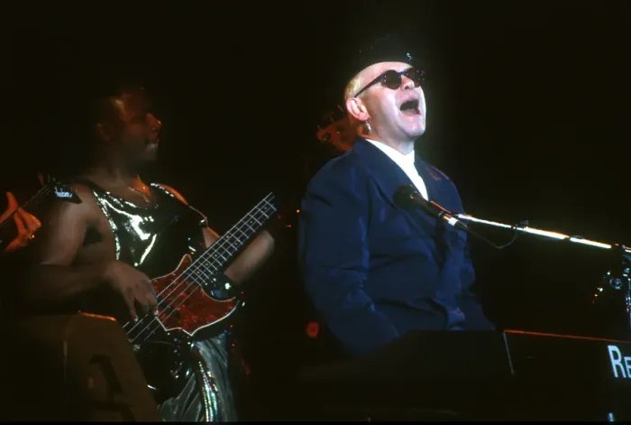 Framed Print : Elton At The Hollywood Bowl Framed Print : Elton At The Hollywood Bowl