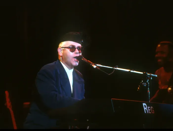 Framed Print : Elton At The Hollywood Bowl