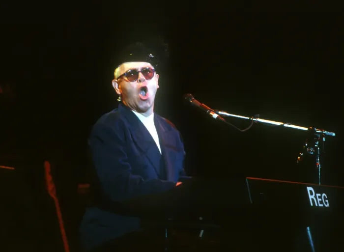 Framed Print : Elton At The Hollywood Bowl Framed Print : Elton At The Hollywood Bowl