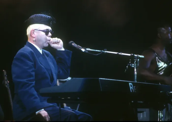 Framed Print : Elton At The Hollywood Bowl Framed Print : Elton At The Hollywood Bowl