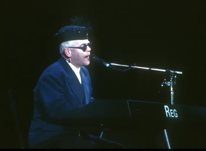 Framed Print : Elton At The Hollywood Bowl