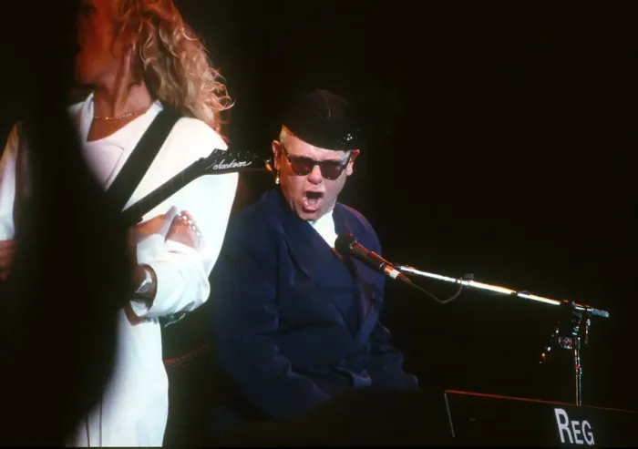 Framed Print : Elton At The Hollywood Bowl Framed Print : Elton At The Hollywood Bowl