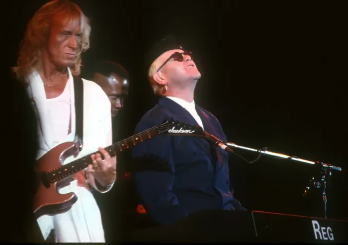 Framed Print : Elton At The Hollywood Bowl