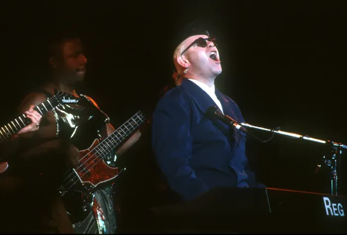 Framed Print : Elton At The Hollywood Bowl Framed Print : Elton At The Hollywood Bowl