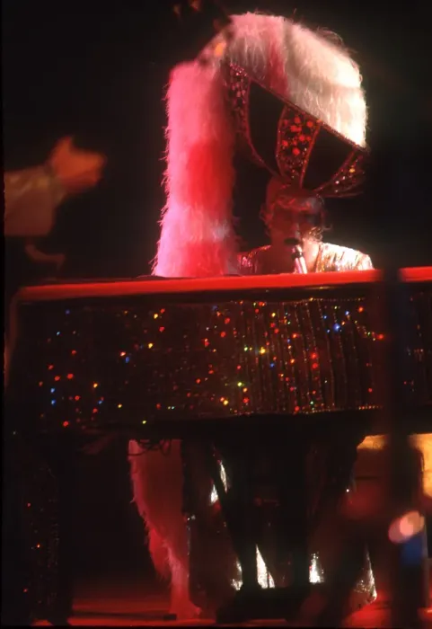 Framed Print : Elton John In A Big Ole Fuzzy Hat Framed Print : Elton John In A Big Ole Fuzzy Hat