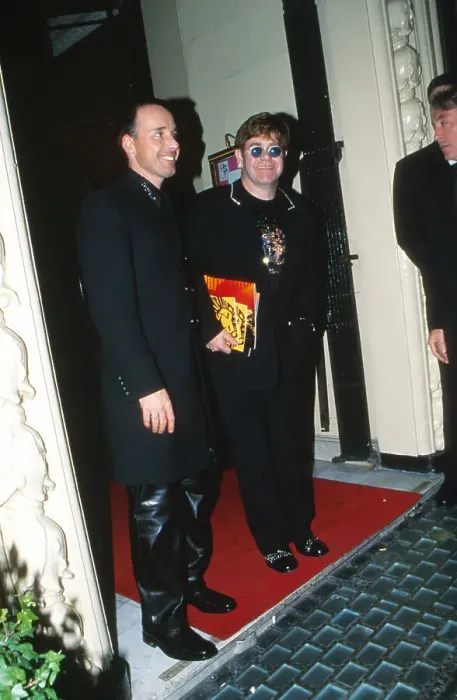 Framed Print : Elton John with David Furnish Framed Print : Elton John with David Furnish