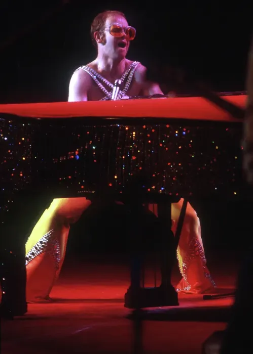 Framed Print : Elton John Performing Framed Print : Elton John Performing