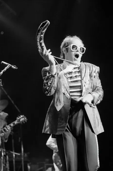 Framed Print : Elton John On Stage