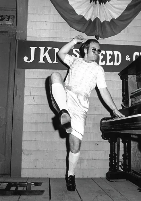 Framed Print : Elton Performing Live At The Piano Framed Print : Elton Performing Live At The Piano