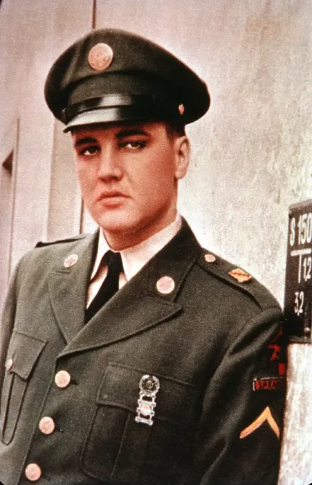 Framed Print : Elvis in his army uniform in Germany Framed Print : Elvis in his army uniform in Germany