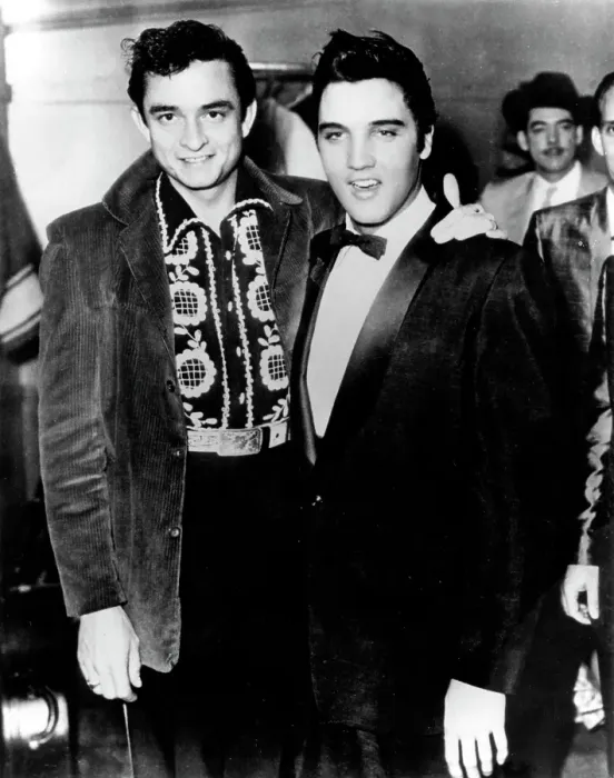 Framed Print : Elvis and Johnny Framed Print : Elvis and Johnny