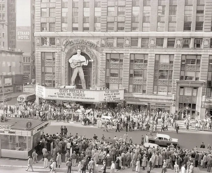 Framed Print : Elvis Presley Figure at the Paramount Theater Framed Print : Elvis Presley Figure at the Paramount Theater