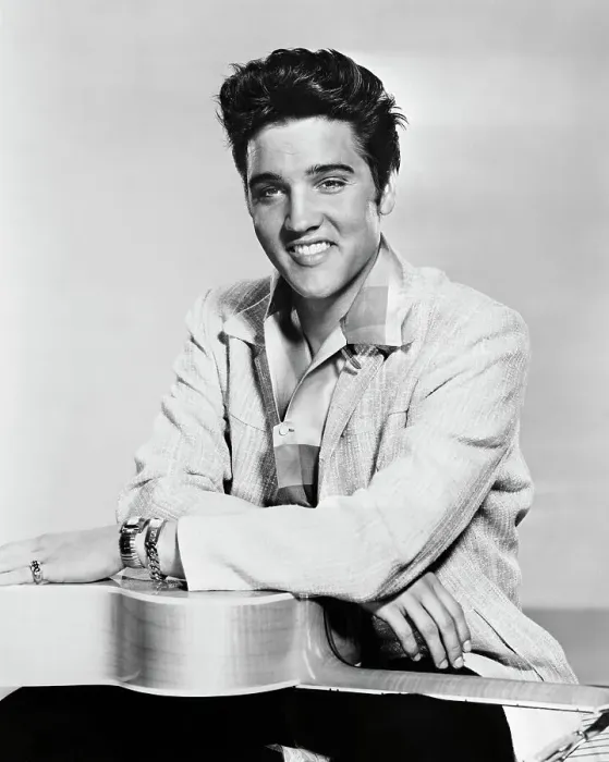 Framed Print : Elvis Presley with Guitar Framed Print : Elvis Presley with Guitar
