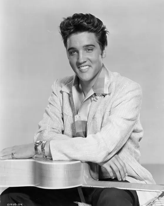 Framed Print : Elvis Presley with his guitar Framed Print : Elvis Presley with his guitar
