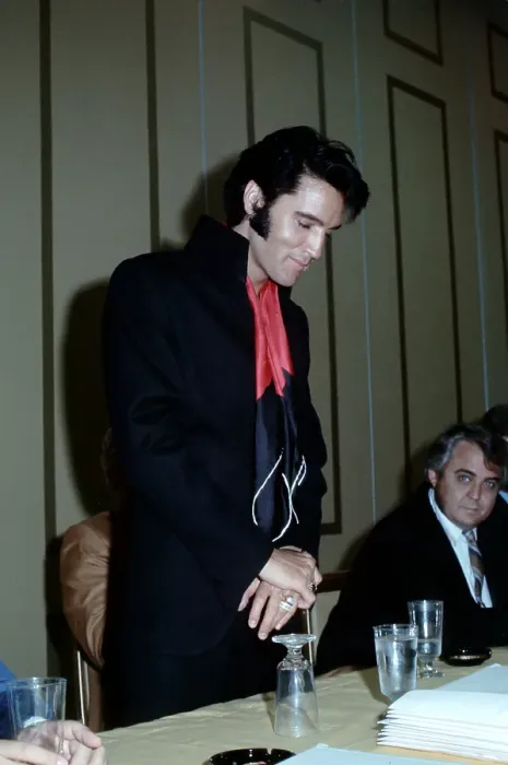 Framed Print : Elvis Presley At A Press Conference Framed Print : Elvis Presley At A Press Conference