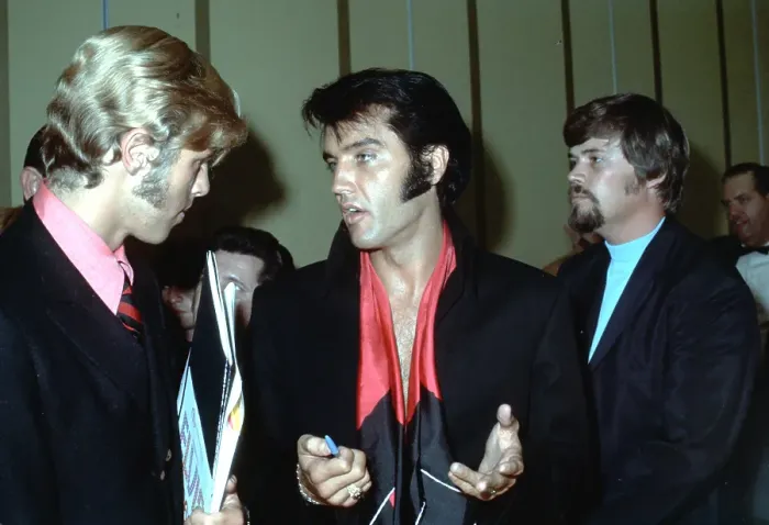 Framed Print : Elvis Presley At A Press Conference Framed Print : Elvis Presley At A Press Conference
