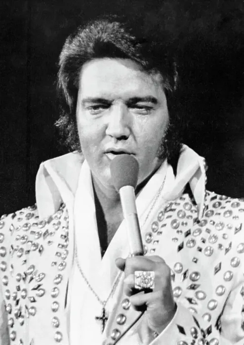 Framed Print : Elvis Presley Singing in Concert Framed Print : Elvis Presley Singing in Concert