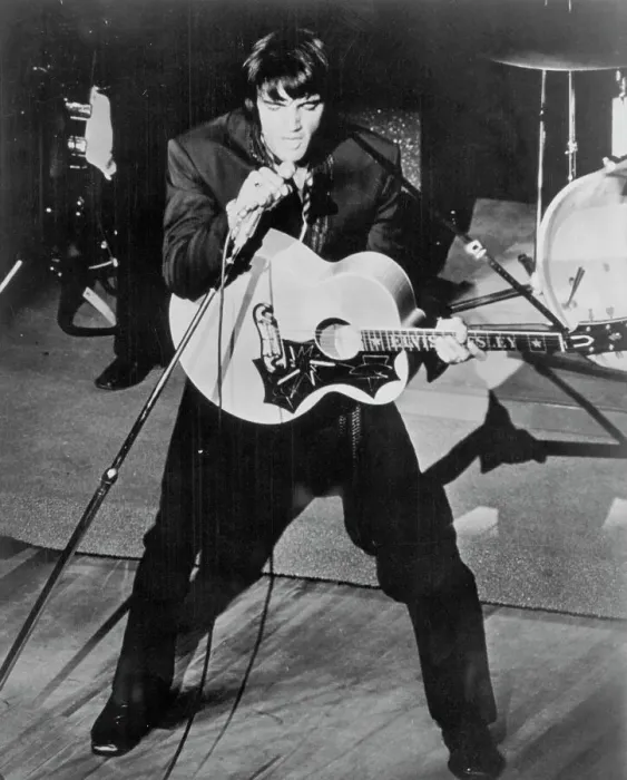 Elvis Presley Performing Live in Las Vegas, 1969 Print. Art Prints