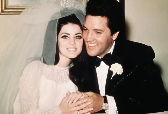 Framed Print : Elvis Presley Smiling with Bride Priscilla Framed Print : Elvis Presley Smiling with Bride Priscilla