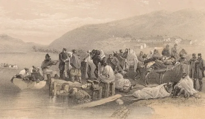 Framed Print : Embarkation Of The Sick Framed Print : Embarkation Of The Sick