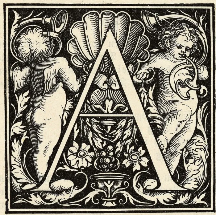 Framed Print : An Embellished Letter A Framed Print : An Embellished Letter A