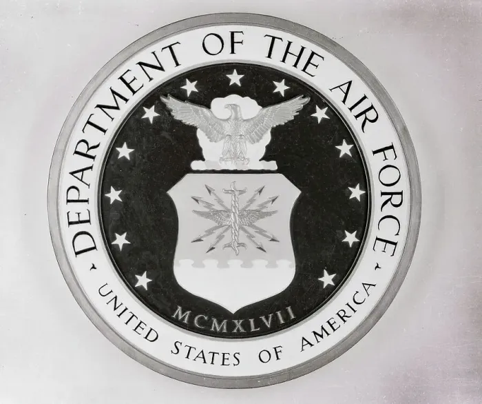 Framed Print : Emblem of United States Department of Air Force Framed Print : Emblem of United States Department of Air Force