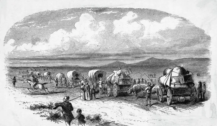 Framed Print : Emigrants On The Way West Pre Civil War Framed Print : Emigrants On The Way West Pre Civil War