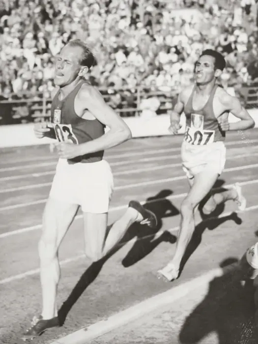 Framed Print : Emil Zapotek Winning 10, 000 Meter Event Framed Print : Emil Zapotek Winning 10, 000 Meter Event