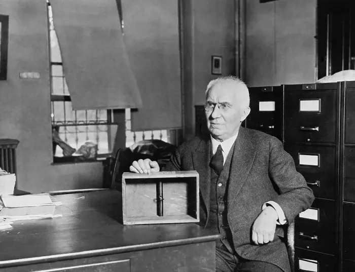 Framed Print : Emile Berliner with His First Invention