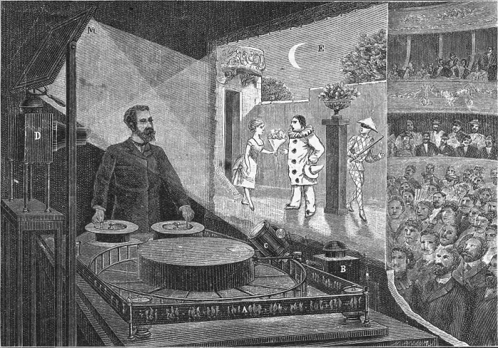 Framed Print : Emile Reynaud Testing Optical Theater Framed Print : Emile Reynaud Testing Optical Theater