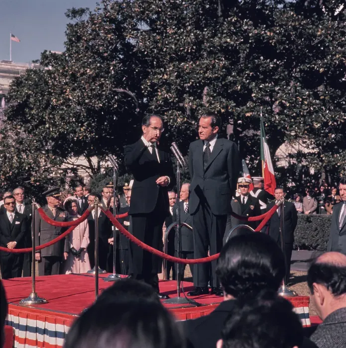Framed Print : Emilio Colombo Visits Washington, D.C. 1971 Framed Print : Emilio Colombo Visits Washington, D.C. 1971