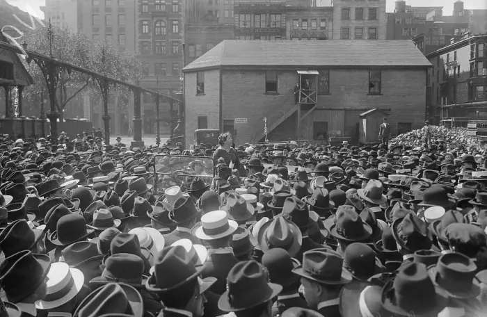 Framed Print : Emma Goldman Addressing Crowd Framed Print : Emma Goldman Addressing Crowd