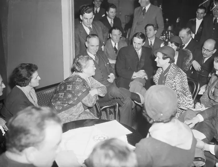 Framed Print : Emma Goldman Speaking with Reporters Framed Print : Emma Goldman Speaking with Reporters