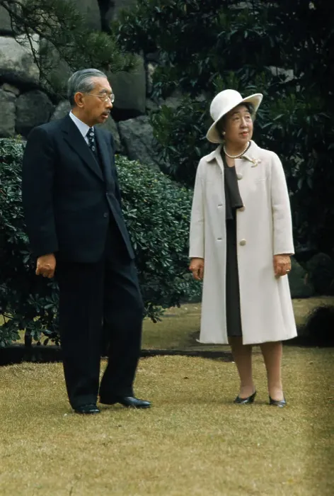 Framed Print : Emperor and Empress of Japan Together Outdoors Framed Print : Emperor and Empress of Japan Together Outdoors