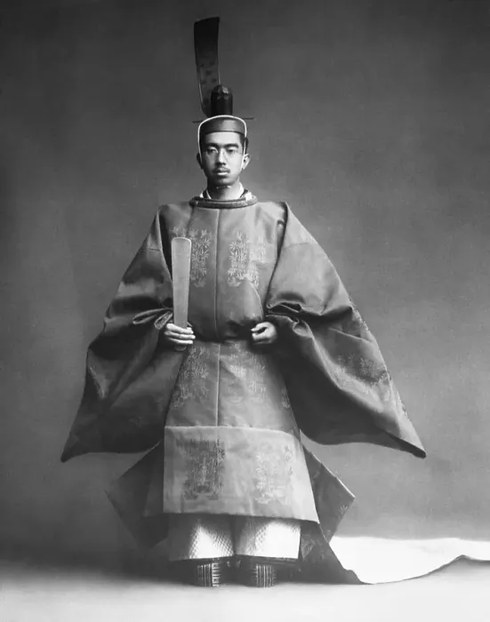 Framed Print : Emperor Hirohito in Coronation Robe Framed Print : Emperor Hirohito in Coronation Robe