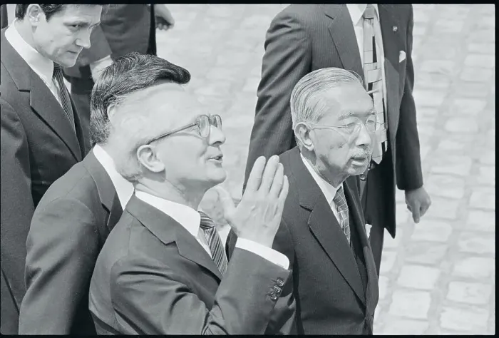 Framed Print : Emperor Hirohito and Erich Honecker