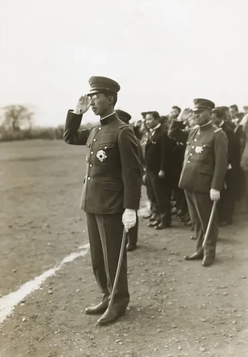 Framed Print : Emperor Hirohito Saluting Framed Print : Emperor Hirohito Saluting