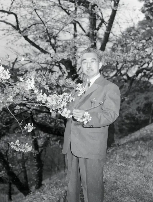 Framed Print : Emperor Hirohito Standing Under Trees Framed Print : Emperor Hirohito Standing Under Trees