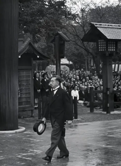 Framed Print : Emperor Hirohito at War Shrine