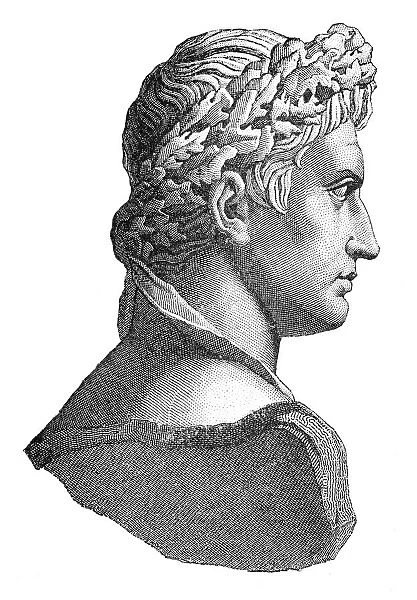 Emperor Julius Caesar engraving 1894