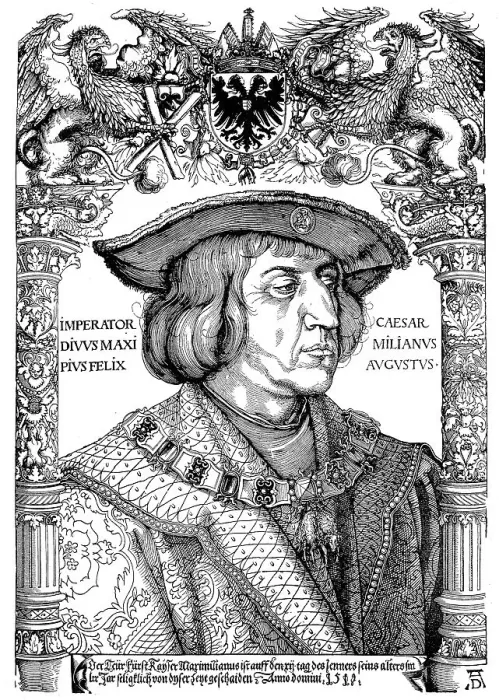 Framed Print : Emperor Maximilian I. Facsimile after a woodcut by Albrecht Duerer, Germany, Maximilian I. 1459, 1519, was King of the Romans, also known as King of the Germans, from 1486, and Emperor of the Holy Roman Empire from 1493 until his death Framed Print : Emperor Maximilian I. Facsimile after a woodcut by Albrecht Duerer, Germany, Maximilian I. 1459, 1519, was King of the Romans, also known as King of the Germans, from 1486, and Emperor of the Holy Roman Empire from 1493 until his death
