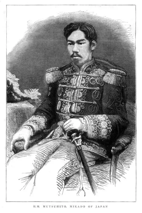 Framed Print : Emperor Meiji, Mikado of Japan Framed Print : Emperor Meiji, Mikado of Japan